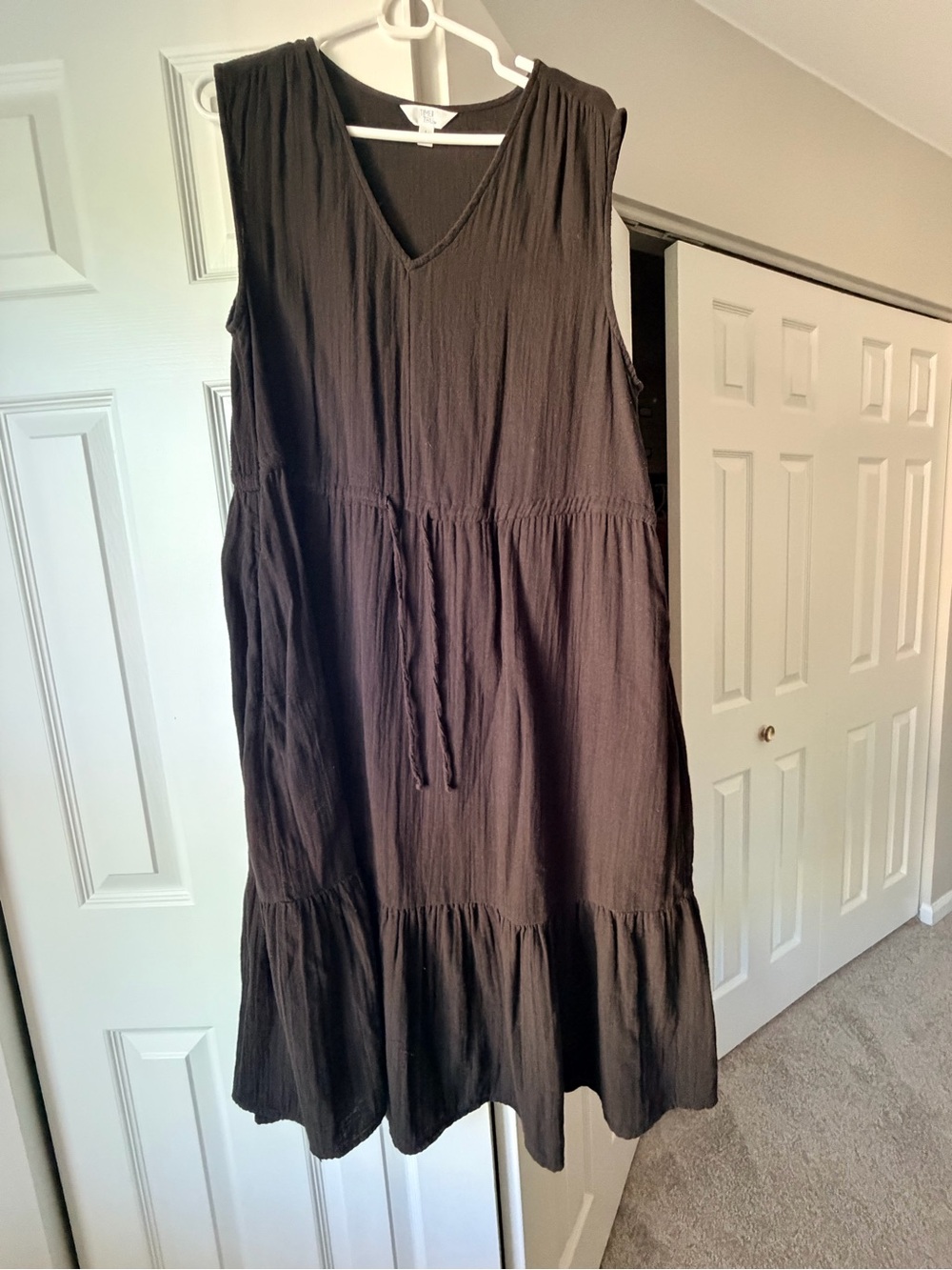 Sleeveless V-Neck Tiered Dress